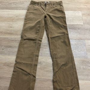 Corduroy khaki pants